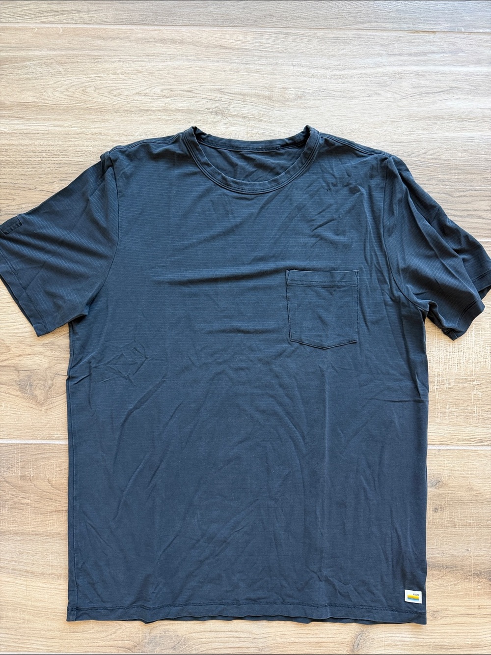 Vuori Black Short-Sleeve Pocket Tee